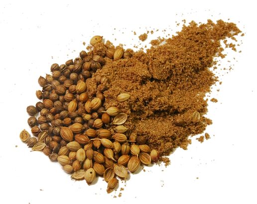 Coriandra seeds from parasites